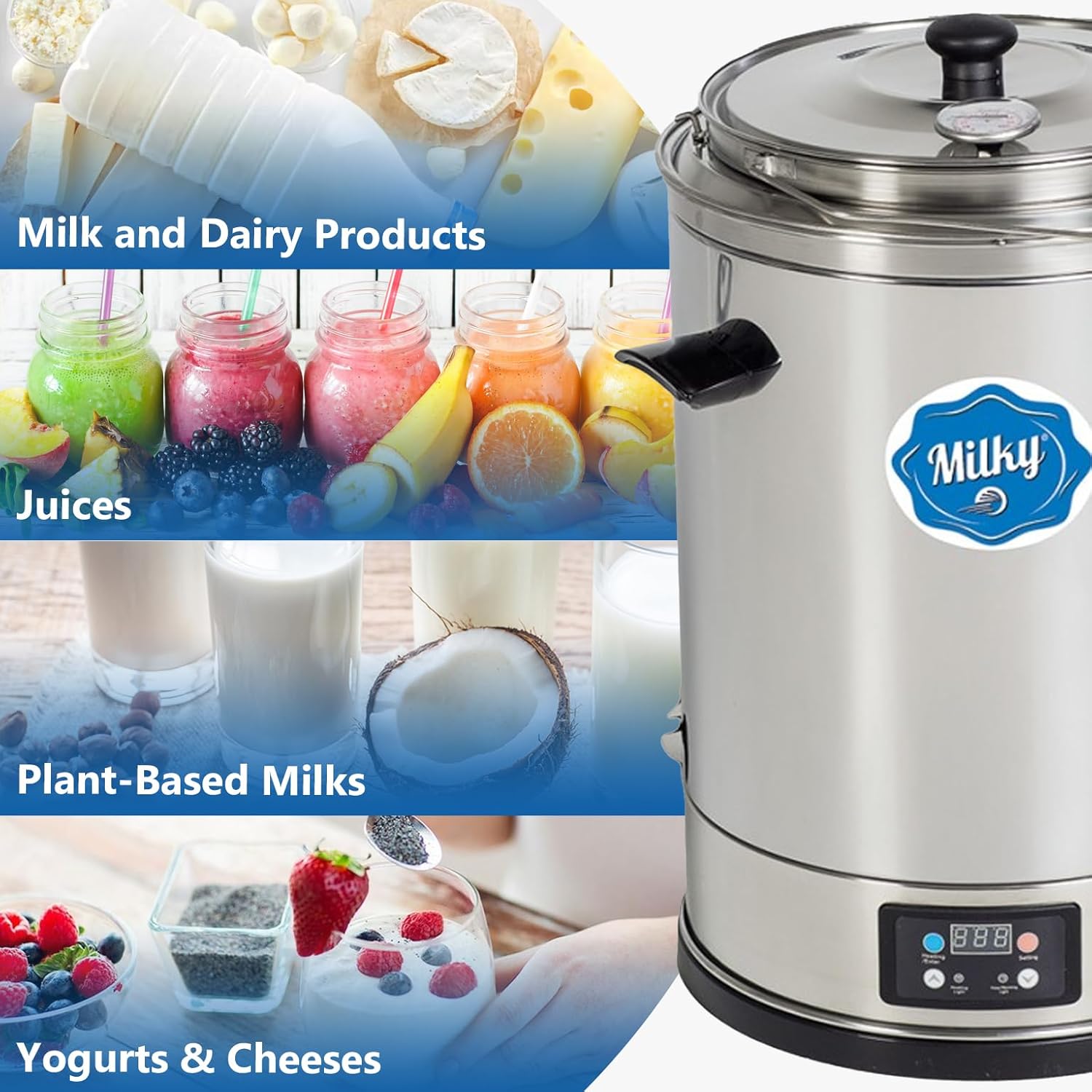 MILKY FJ 15 used for various dairy products and juices