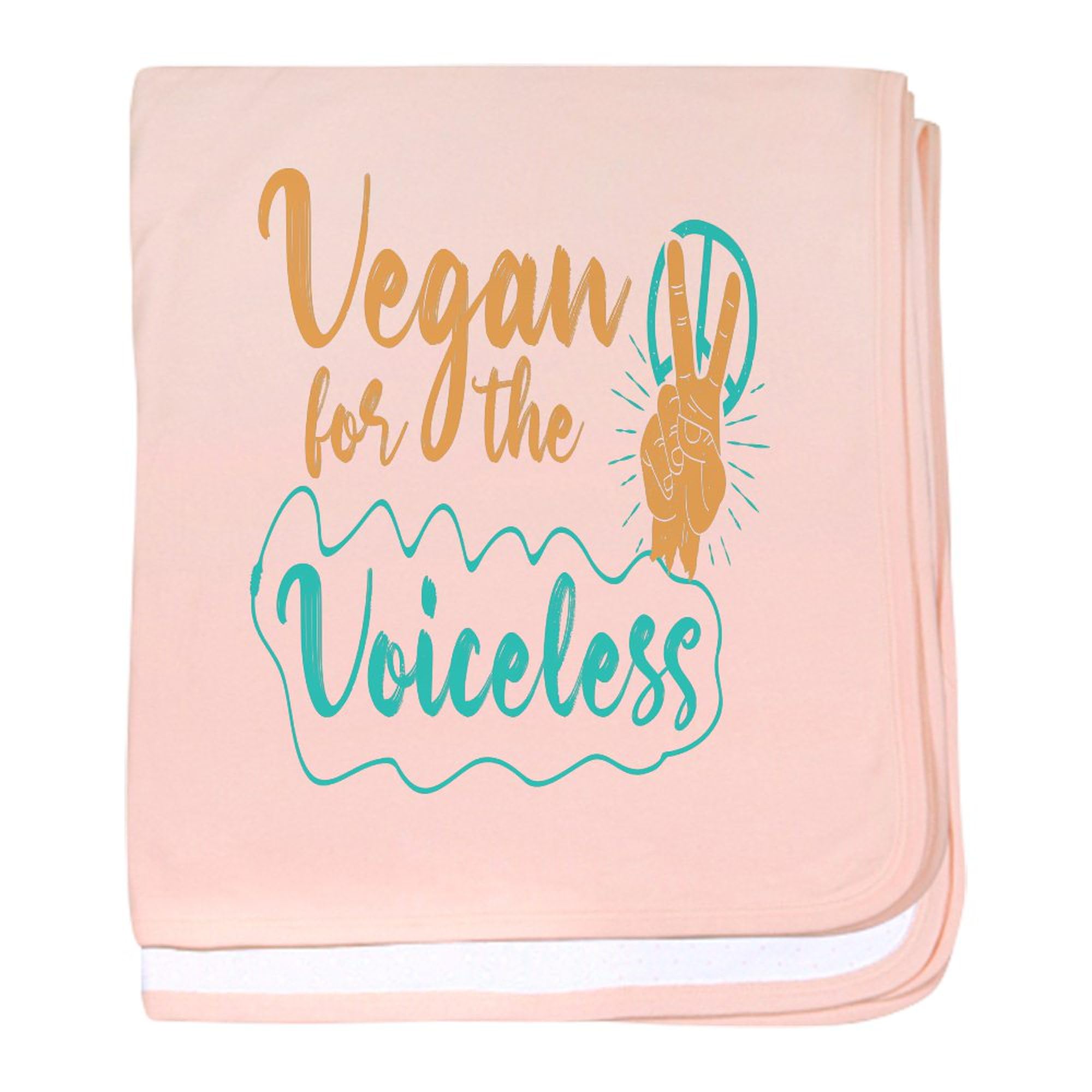 CafePress Vegetarian Animal Rights Animal Lover Baby Blanket, Super Soft Newborn Swaddle