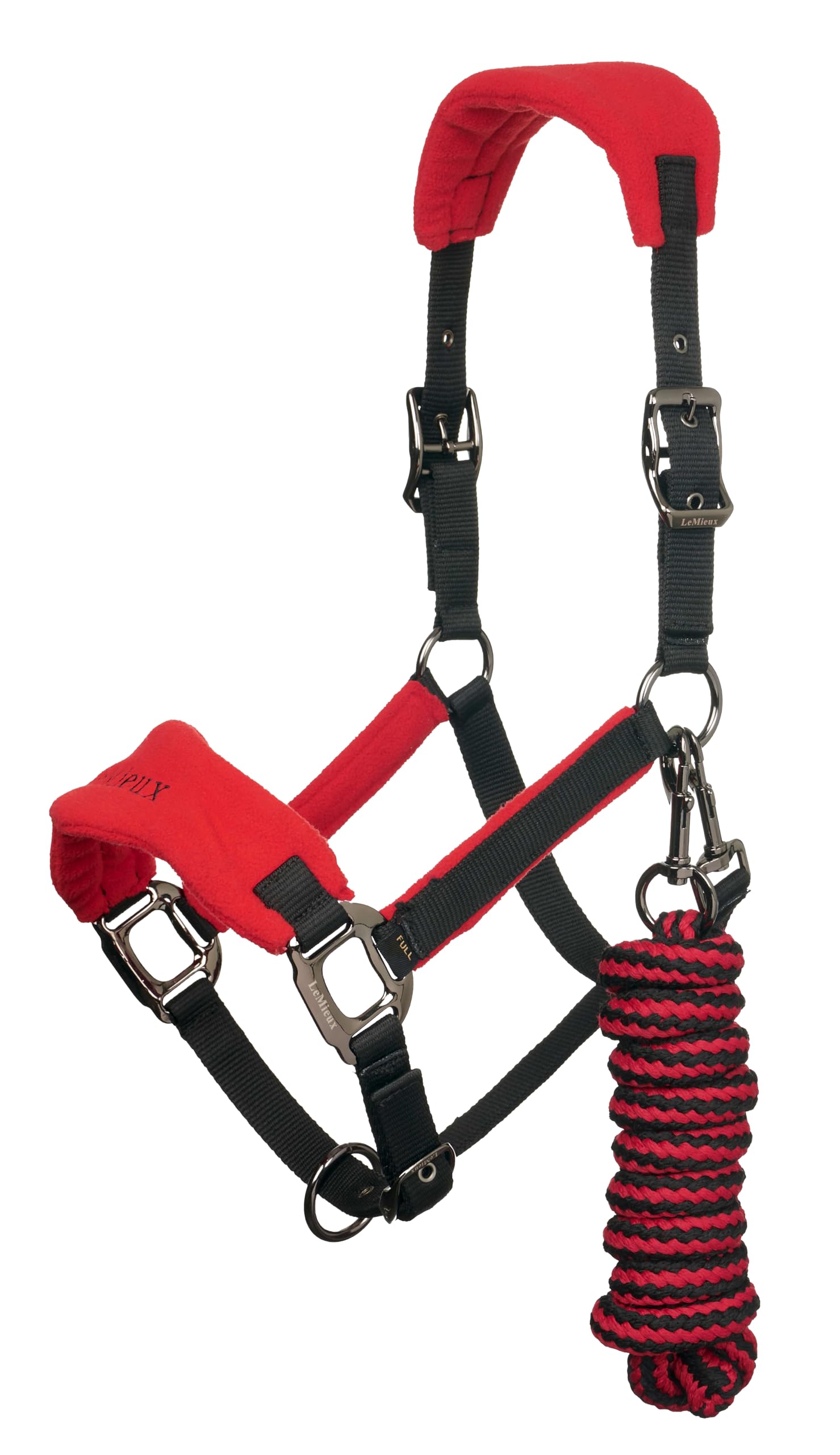 LeMieux Vogue Fleece Headcollar with Lead Rope - Extra Padding, Adjustable at Curb and Poll Strap