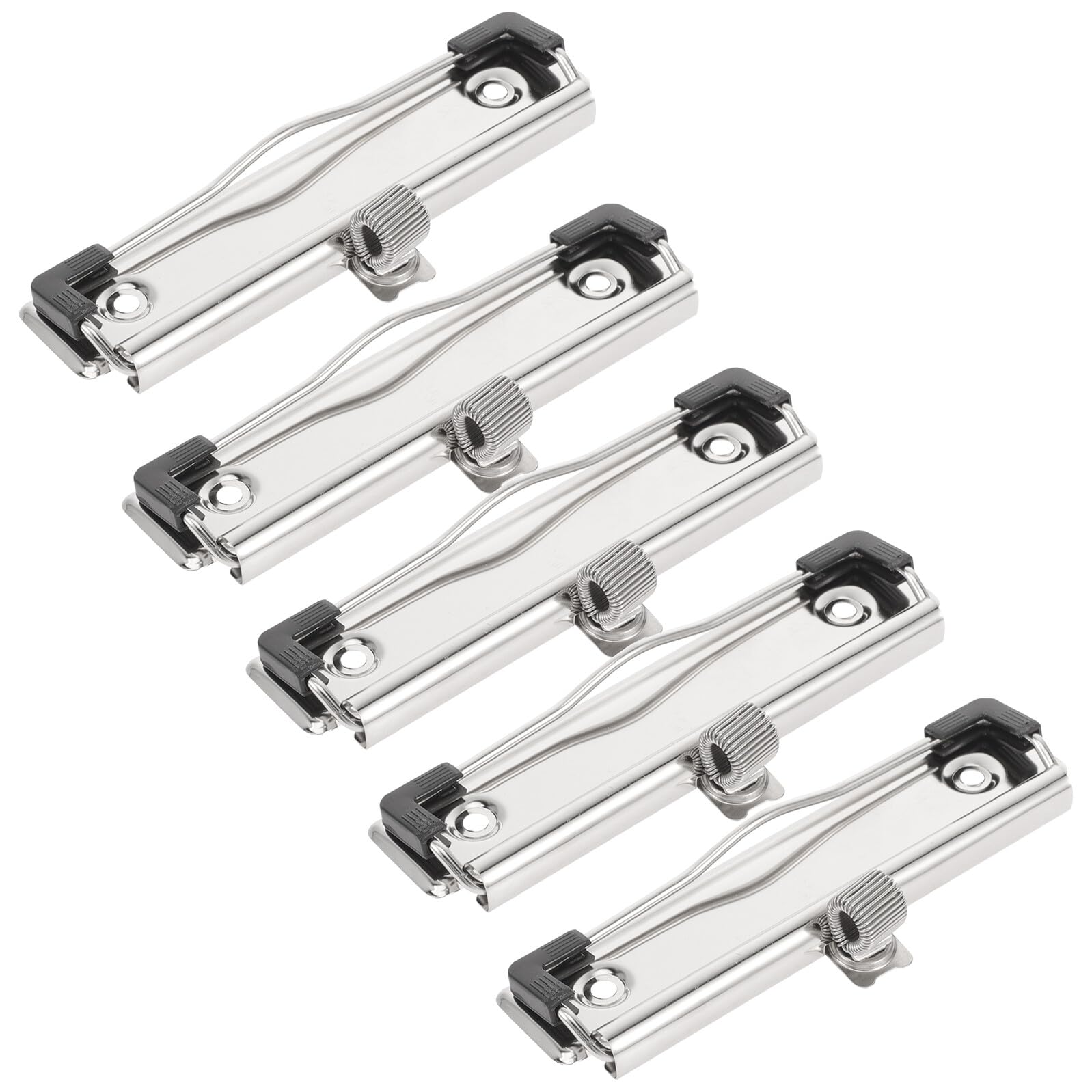 iplusmile Lot De 5 Clips Métalliques Presse-papiers 10 Cm Montables, Pince Polyvalente Pour Documents, Bureau Et Usage Professionnel
