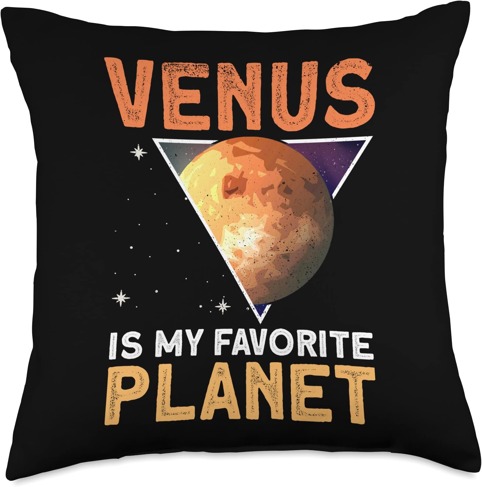 Favorite Venus Planet Space Lover Throw Pillow, 18x18, Multicolor