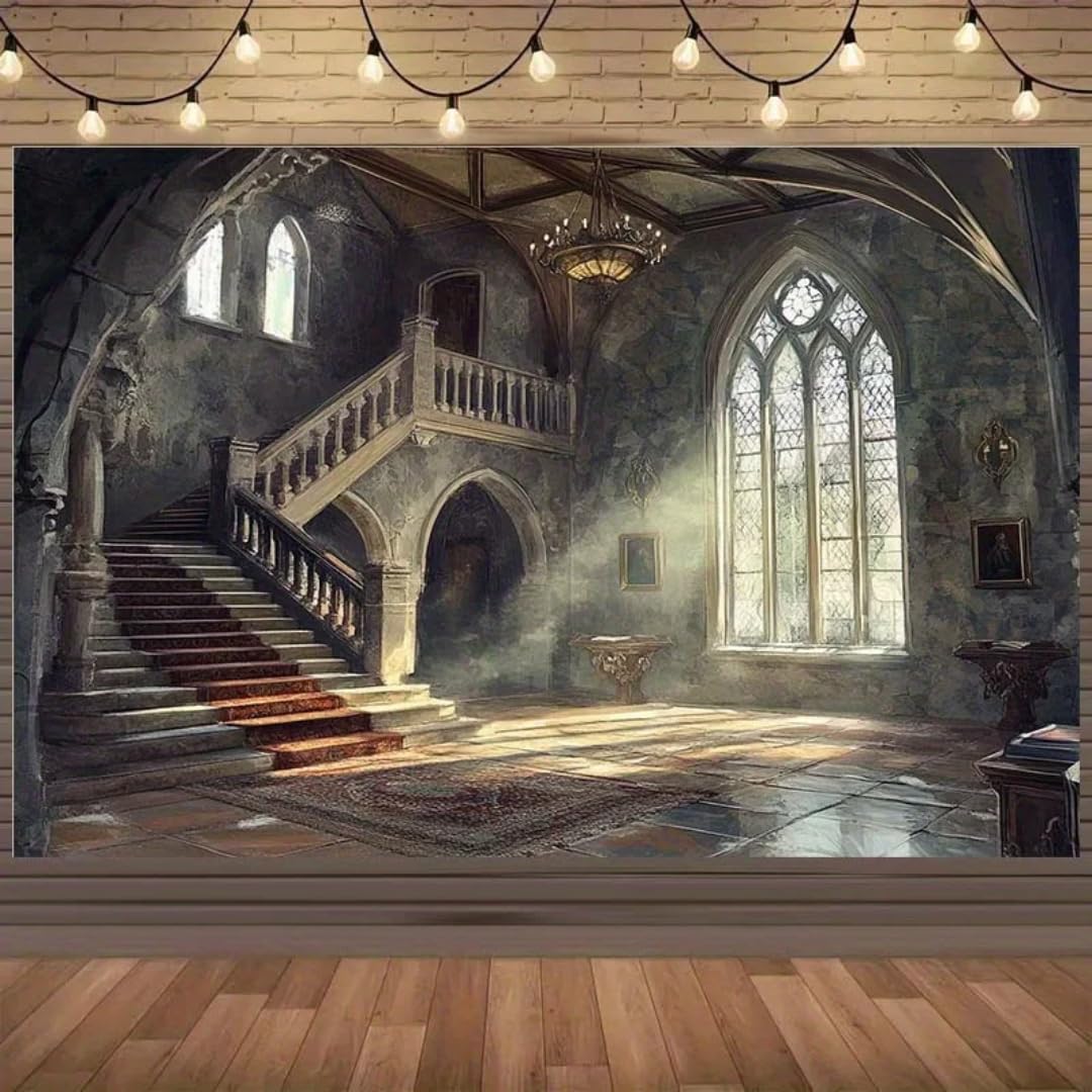 Fresque autocollante 3D escalier classique pour sublimer la déco de votre chambre