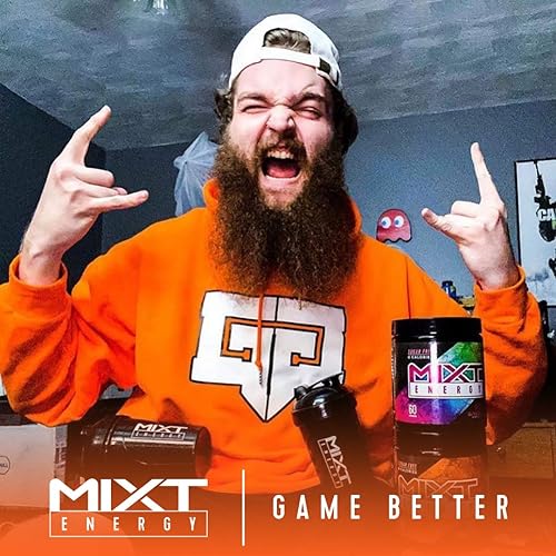 Miniatura 2 de MIXT Energy Botella agitadora, botella agitadora de 16 onzas, sin BPA y tecnología de mezcla de tapa (16 oz, negro)