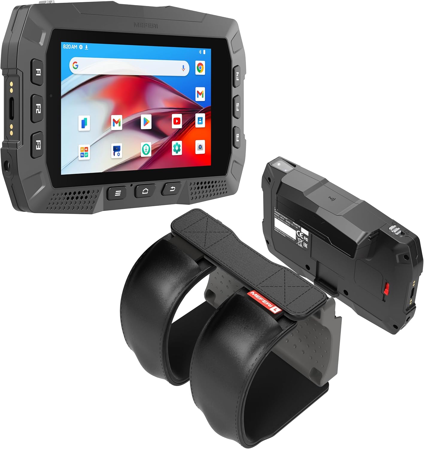 MEFERI ME10 Wearable Computer with Wrist Mount and MS300R Ring Scanner