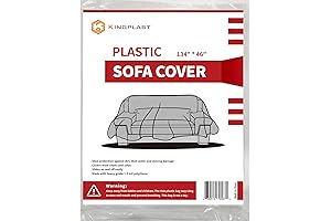 Premium Clear Plastic Couch Covers for Sofa and Patio Chair Protection