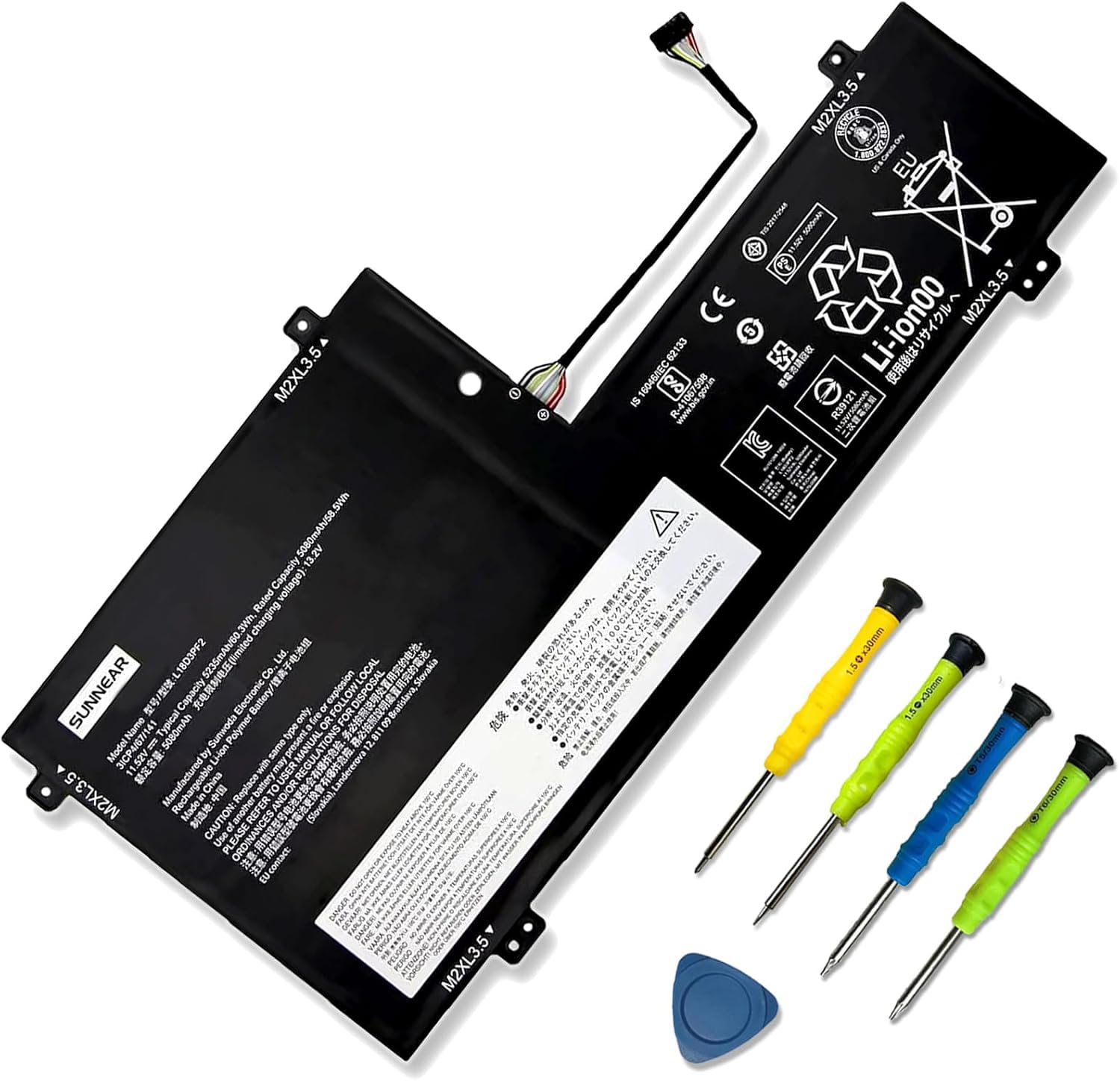 Amazon.com: SUNNEAR L18D3PF2 L18M3PFA Laptop Battery Replacement