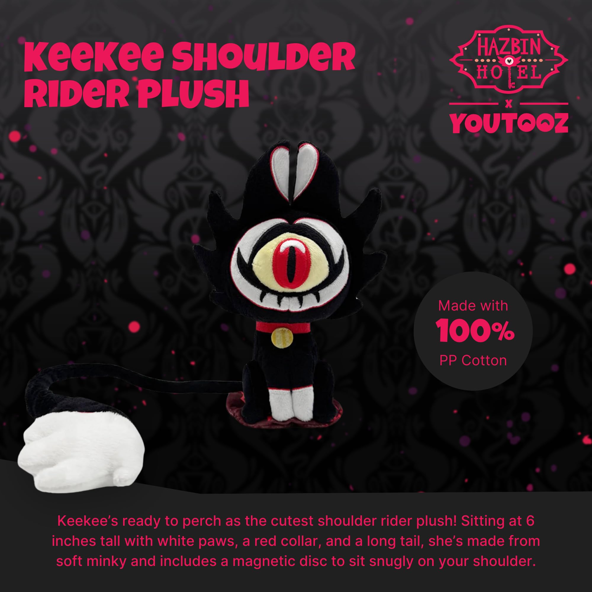 Youtooz Hazbinhotel Keekee ぬいぐるみ Amazon.com: Youtooz - Kee Kee 6