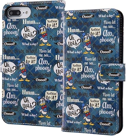 Amazon Co Jp イングレム Iphone 8 Plus Iphone 7 Plus Iphone 6s Plus Iphone 6 Plus スマホブックカバーケース ドナルドダック1 In Dp7s6pmlc2 Dd001 家電 カメラ