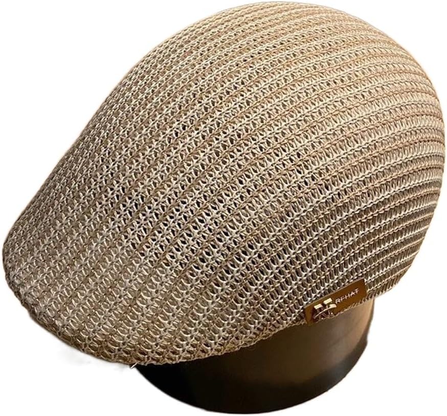 Cap Men's Leisure Literature Sunscreen Hollow Beret Women's Thin