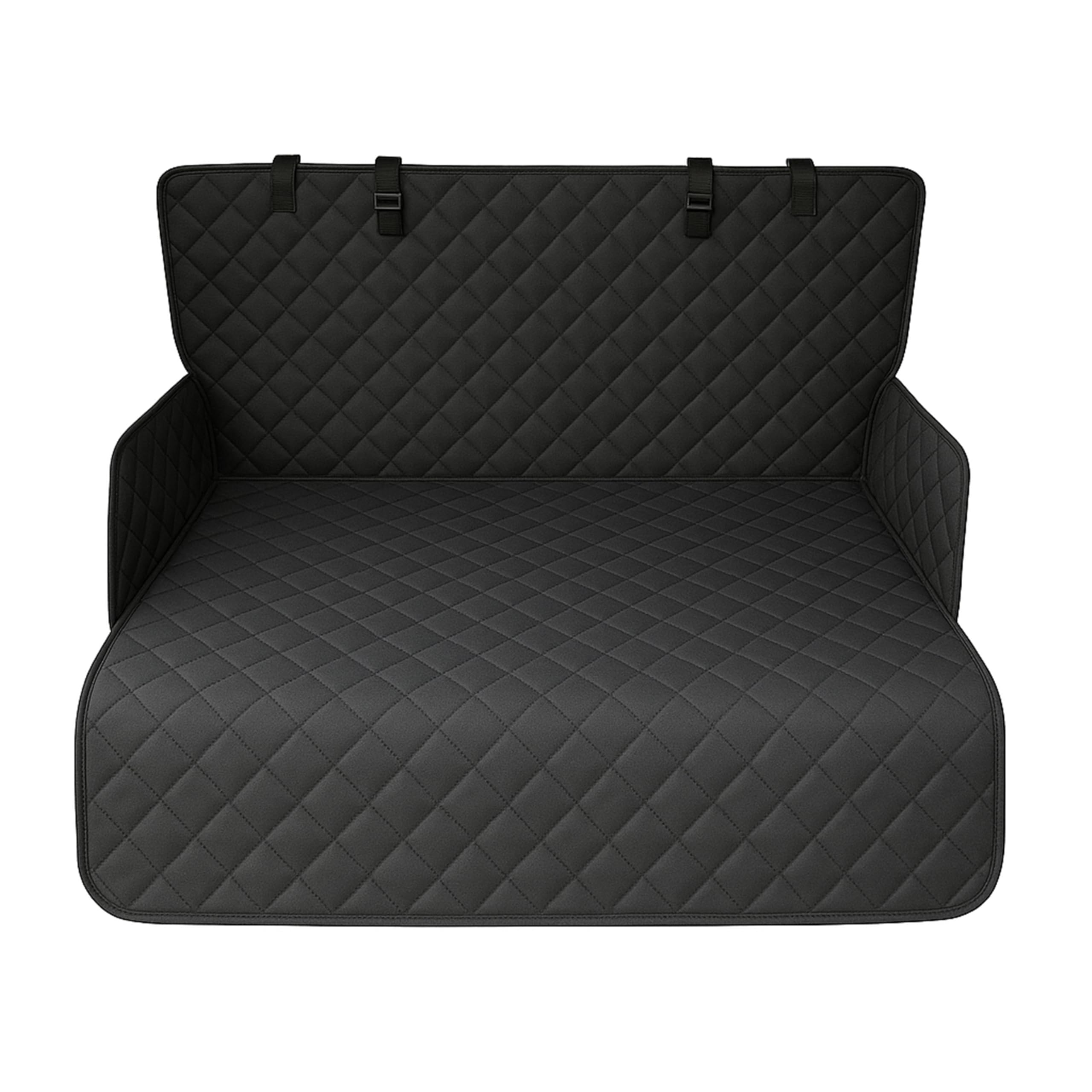 Set Auto pour Chien - Couverture de Coffre Imperméable & Antidérapante + Grille de Séparation Réglable - Universel, Robuste & Facile à Installer - Transport Sécurisé & Protection Complète