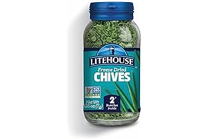 Organic Freeze-Dried Chives: 1 Jar = 2 Fresh Bunches