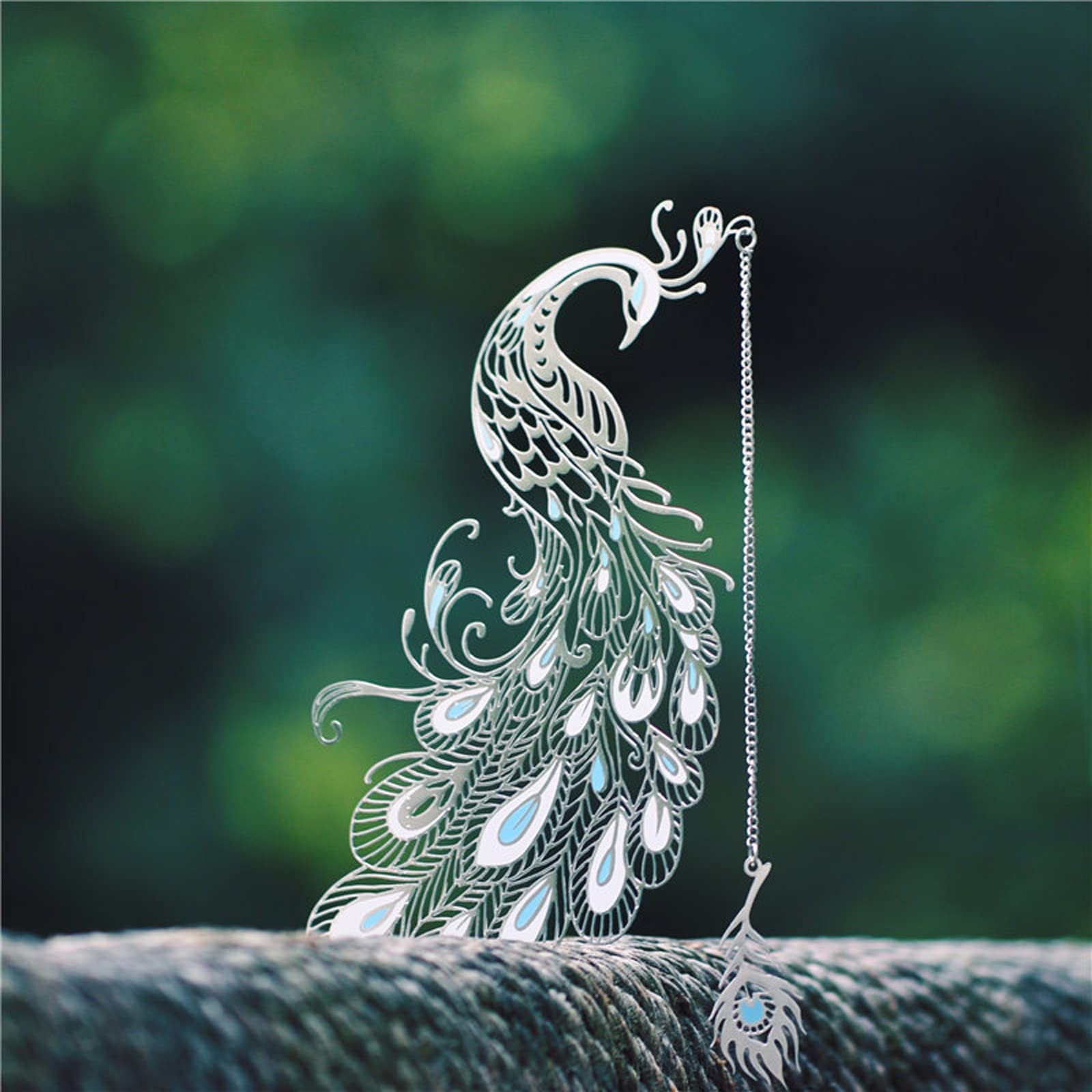 Marque Pages Peacock Bookmark Metal Graduation Enseignant Enseignant Cadeaux for Femmes Ses Filles Lecteurs Amis Femme Signets