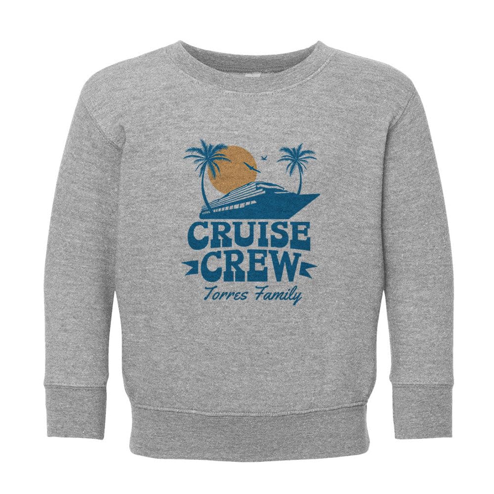 Cruise Crew Torres Family Kids Sweatshirt Toddler 2T Heather Grey
