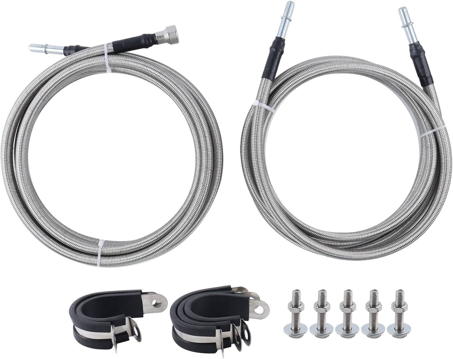 Stainless Fuel Lline kit 819-846 Flexible Braided Lines Stainless Steel for Silverado 1500 Classic 2500 HD 3500 GMC Sierra 1500 2500 HD 3500 2004 2005 2006 2007 2008 2009 2010