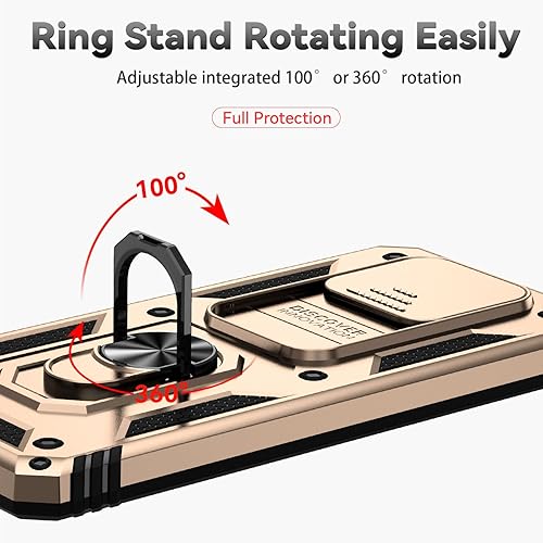 Miniatura 38 de Asuwish Funda de teléfono para Xiaomi Poco X3 Pro/PocoX3 NFC/Poco X3 con cubierta de cámara deslizante Protector de pantalla de vidrio templado