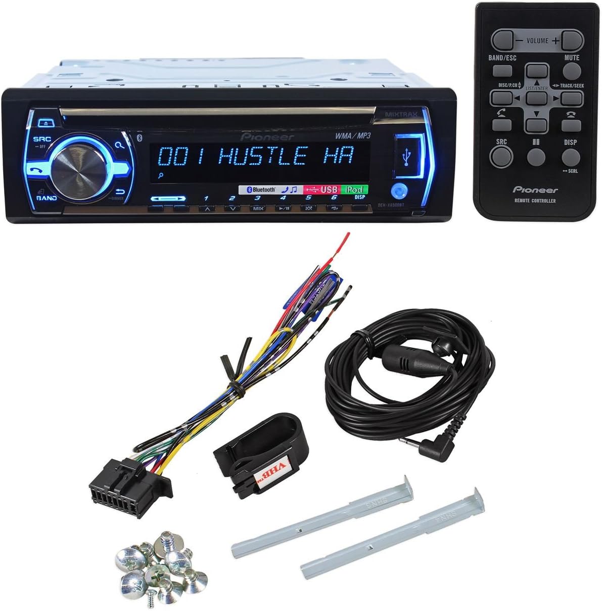 Pioneer In-Dash Built-in Bluetooth CD, MP3, Front USB, Auxiliary, Pandora, AM/FM Dual Phone Connection Stereo Receiver