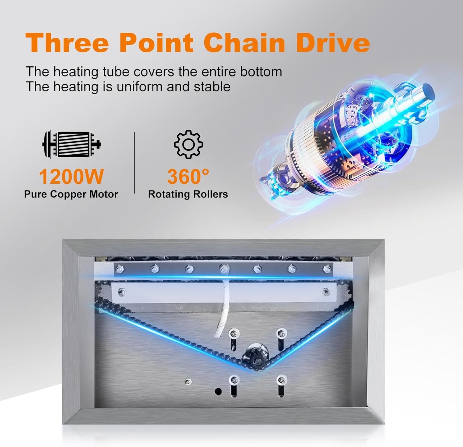 Hot Dog Roller, 17 Hot Dog Capacity 7 Rollers, Commercial Grade 1200W Hot Dog Roller Machine Stainless Steel Cook Warmer Hotdog Roller Machine with Temp Control for Kitchen Bakeries