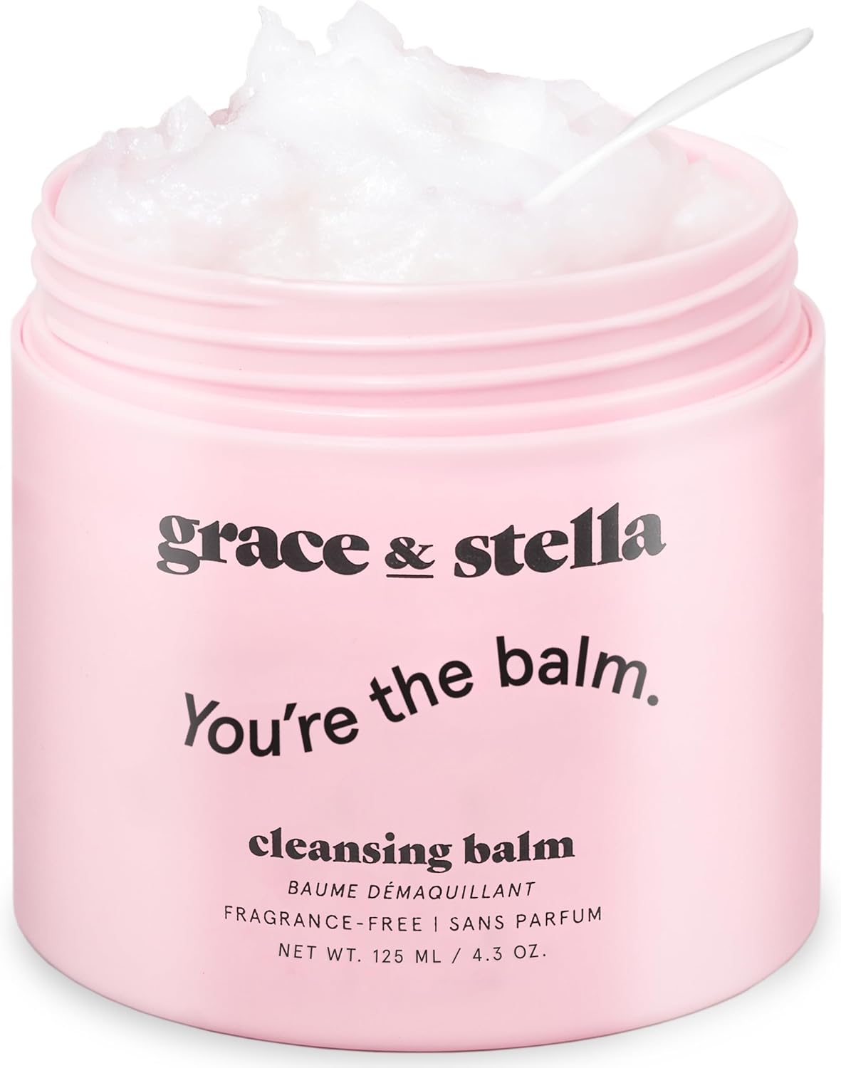 Grace & stella Reinigingsbalsem (125 ml) Reinigingsbalsem voor make-up – Balsem voor het verwijderen van make-up voor alle huidtypes om mascara, eyeliner en make-up zachtjes te laten smelten – Geurvrij, veganistisch, F-balsem, dit werkt van Grace en Stella