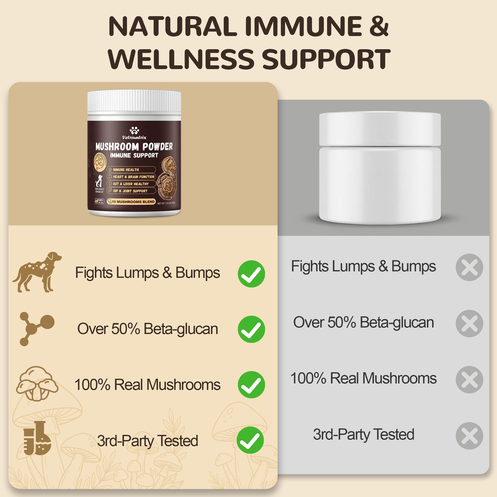 Turkey Tail Mushroom for Dogs & Cats, Organic Immune Support — Amazon image 8