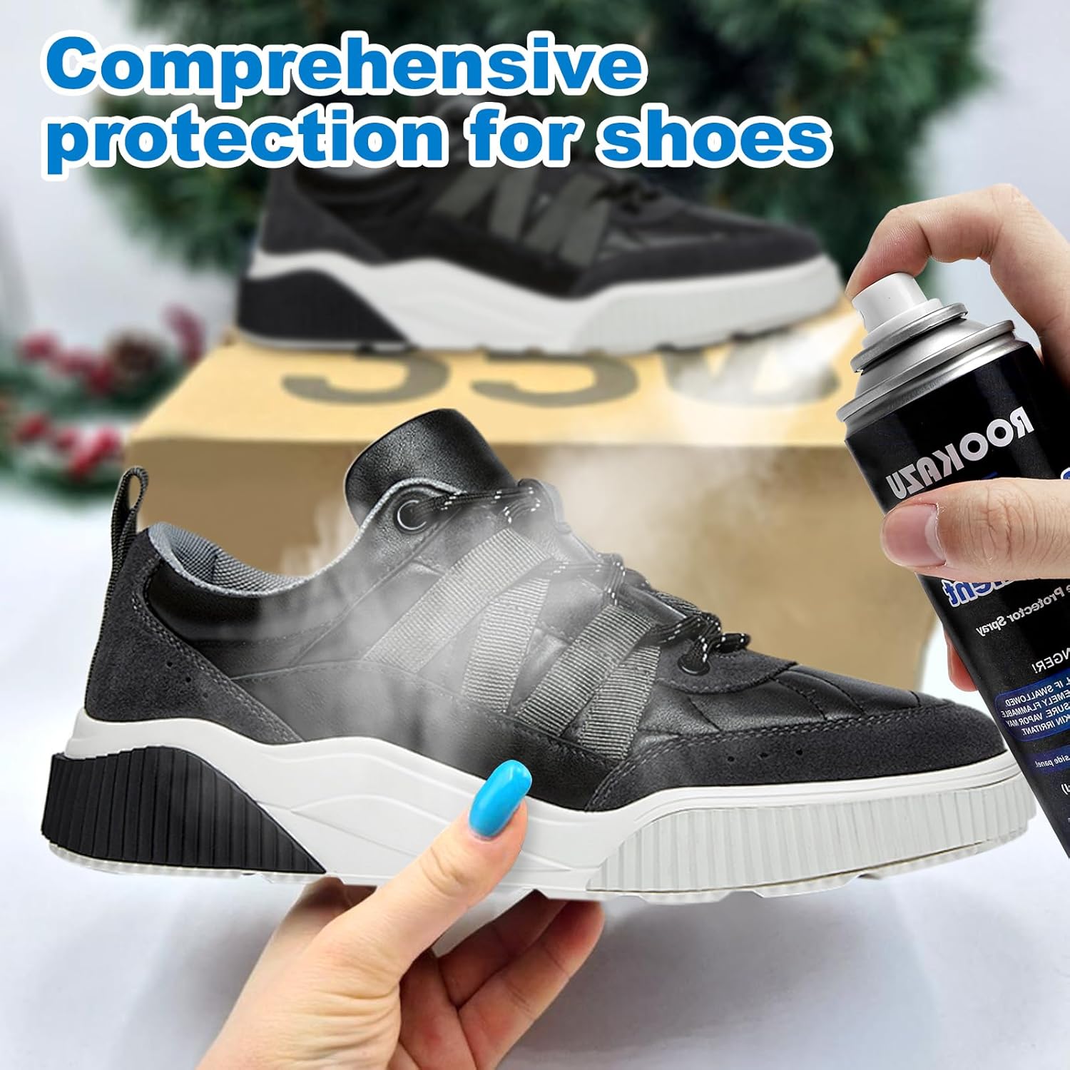 Shoe Protector Spray, 11.84 Fl Oz, Rain andStain Waterproof for Leather, Suede, Sneakers, Boots - Image 7