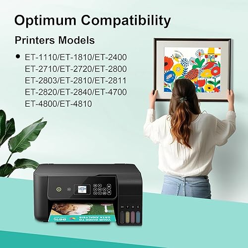 Miniatura 2 de Repuesto de botella de tinta de repuesto 522 para Eps 522 con impresoras ET-2720 ET-2800 ET-2803 ET-2840 ET-4700 ET-4800 ET-4810 (3C 3M 3Y)