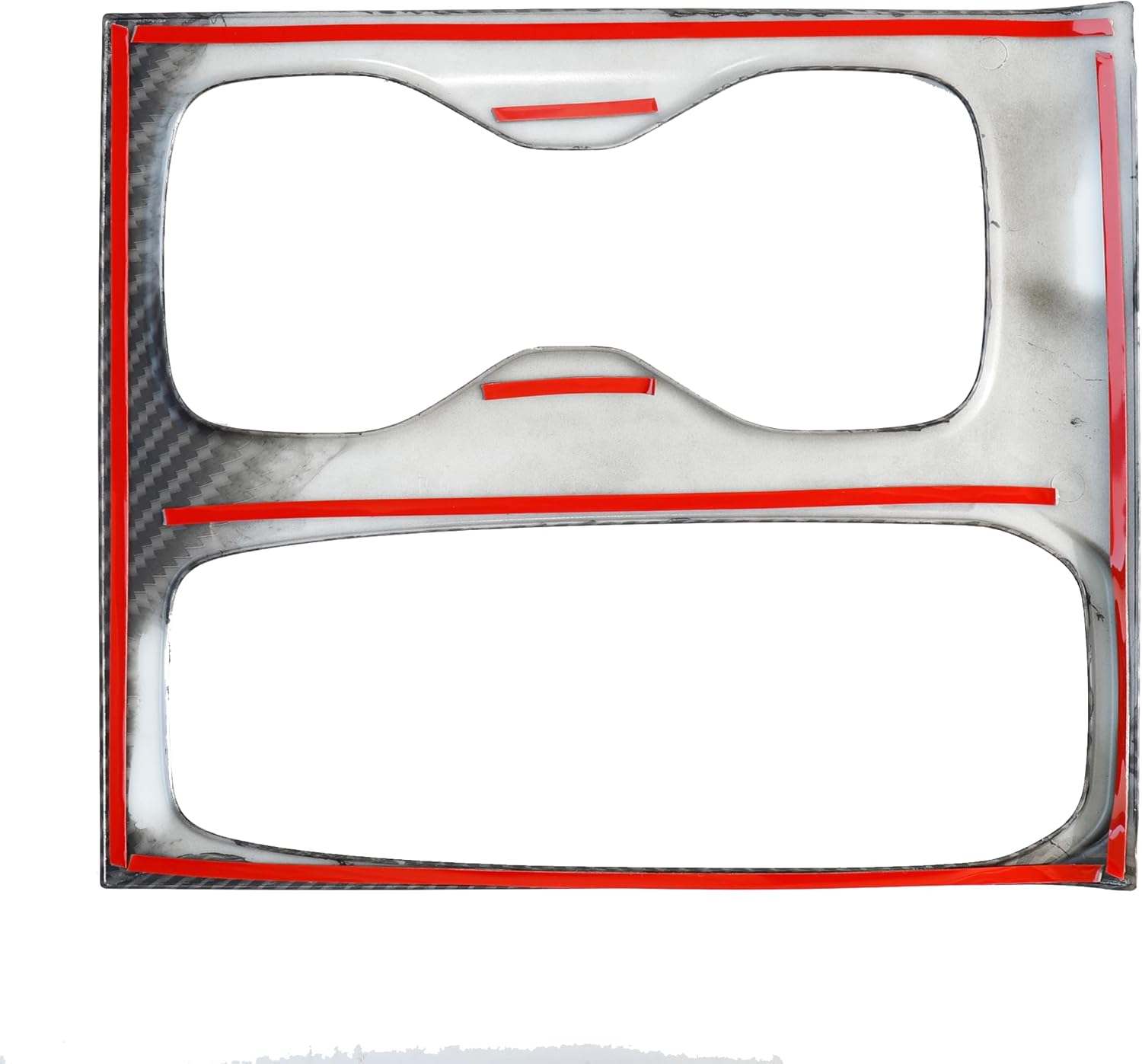 Barong for Nissan Frontier 2022-2026 Accessories Interior Center Console Gear Shift Cupholder Panel Cover Trim ABS Carbon Fiber Style