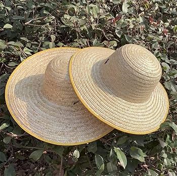 Amazon.co.jp: tonntyann 麦わら帽子 つば広 農作業 舞台用 道具