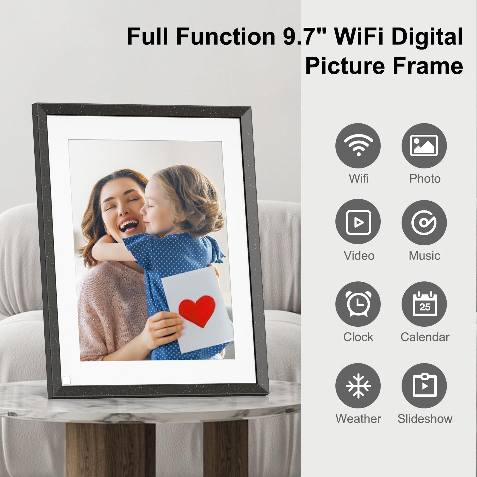 【新品未使用】Digital Photo Frame WiFi Digital Photo Frame Smart Digital Picture Frame - 9.7