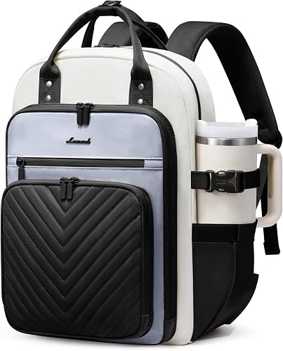 LOVEVOOK Laptop Backpack for Women, Water Resistant Travel Work Backpacks Purse Stylish Business Teacher Nurse Computer