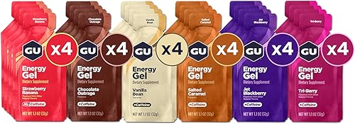 Vista 32 de GU Energy Labs Nutrición Original Gel energizante para deportes, 123049, TRI-BERRY, 1, 1