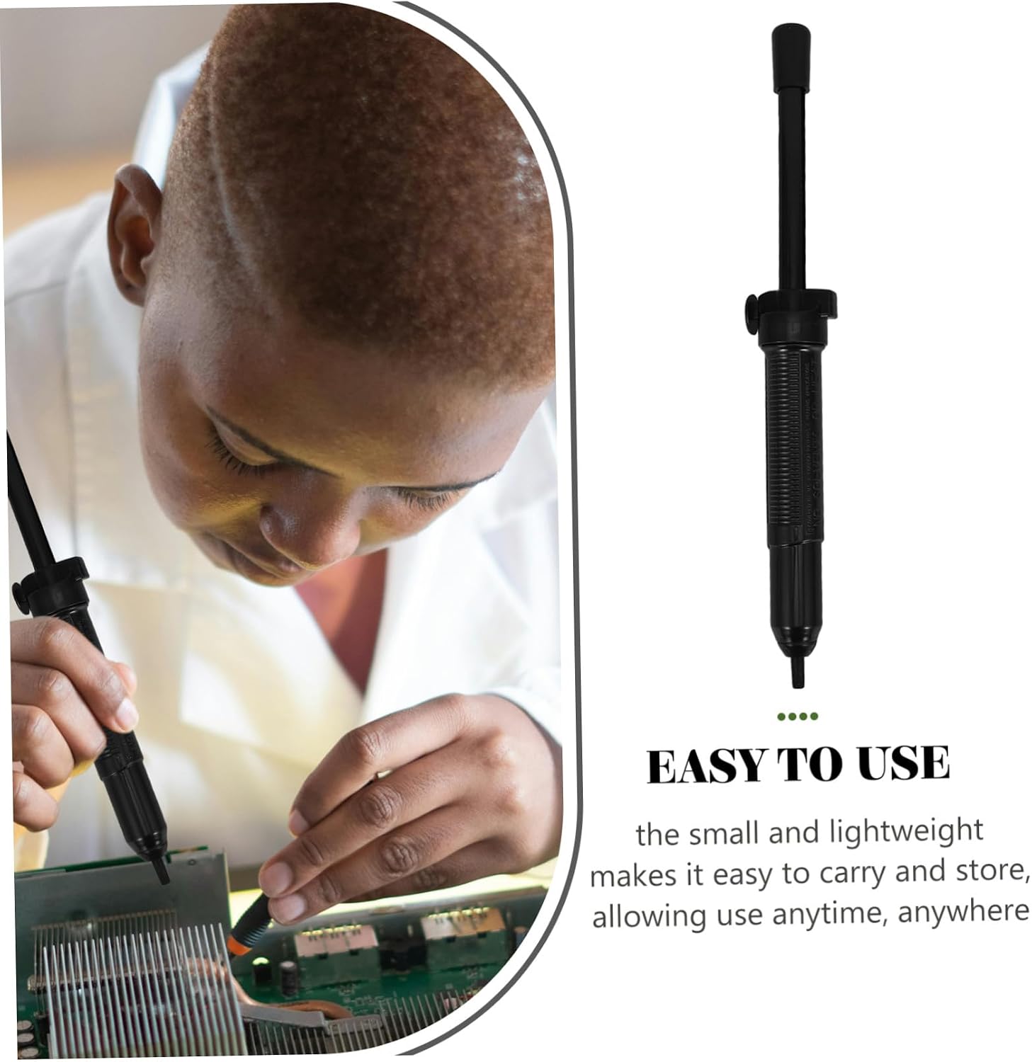 BETOOKY Handheld Desoldering Pump Vacuum Solder Sucker Tool with Stable Construction and Compact Design for Efficient Tin Removal in Electronic Repair and Pcb Work