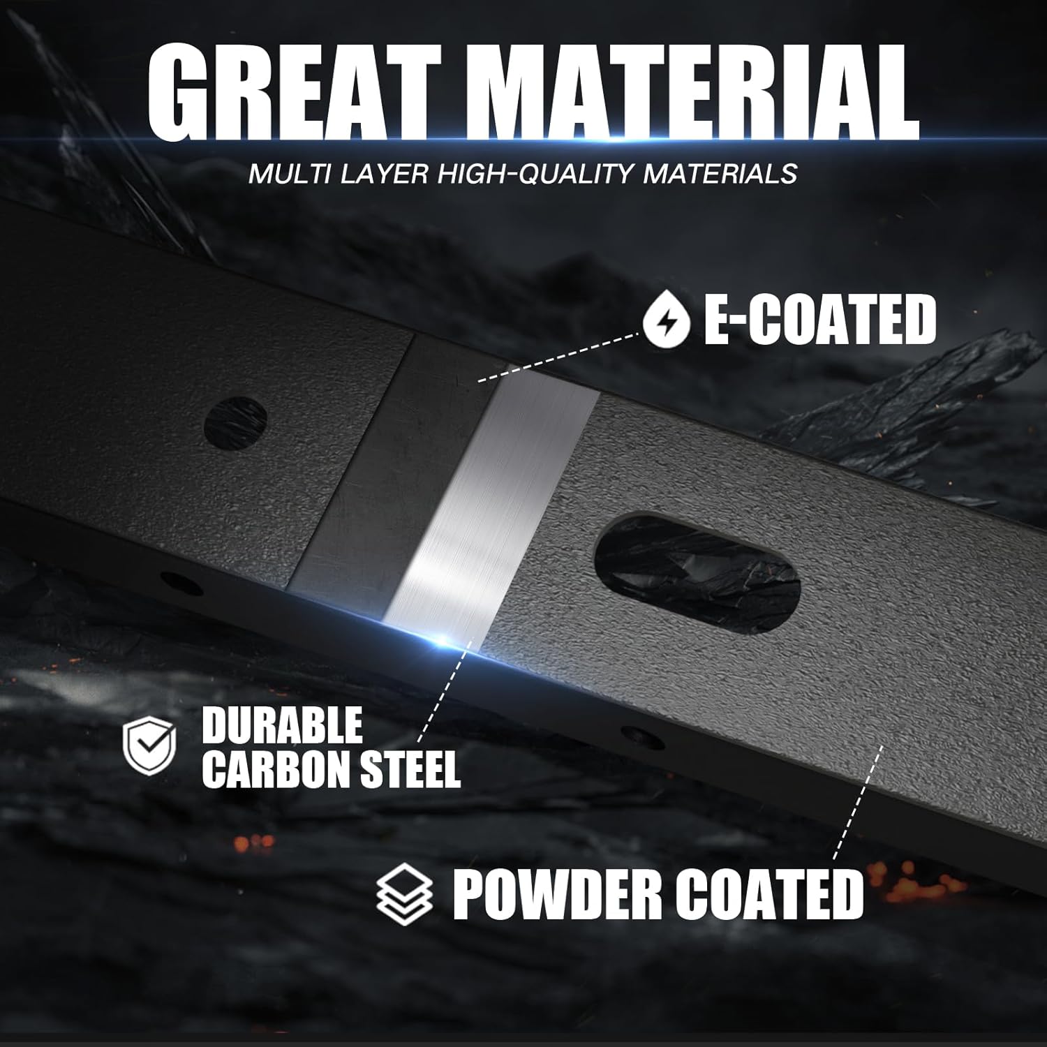 Max 300lbs Load Capacity Crossbars Roof Rack Cross Bars for Wrangler JK JL 2007-2025, & 2020-2025 Gladiator JT, Cherokee XJ 1984-2001 - Image 6