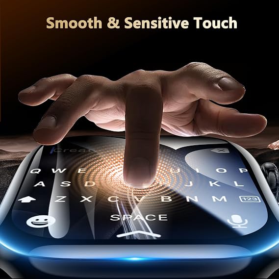 YMHML 2 Pack Tempered Glass Screen Protector for Apple Watch Series 11 Series 10 46mm, [Zero Bubble] 3D Full Coverage Strong Adhesion Waterproof Film with [Automatic Align Tech] iWatch Accessories