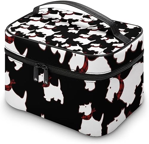 Miniatura 8 de FunnyStar Scottie - Bolsa organizadora de maquillaje para perros, neceser de viaje, estuche de almacenamiento de cosméticos para mujeres, Estilo