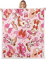 Vista 9 de Princess Flannel Blanket All Seasons,Rainbow Cloud Stars Butterfly Bed Blanket for Kawaii Home Decor,Dreamy Fairy Tale Castle Blanket for Kids Girls