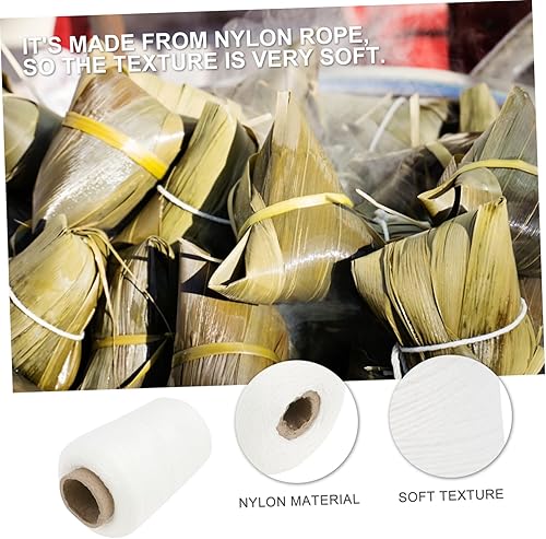 Miniatura 6 de Cabilock 1 rollo de cocina de algodón panaderos cordel de cocina cordel de cocina para atar carne hacer salchicha cerdo codo tocino Zongzi