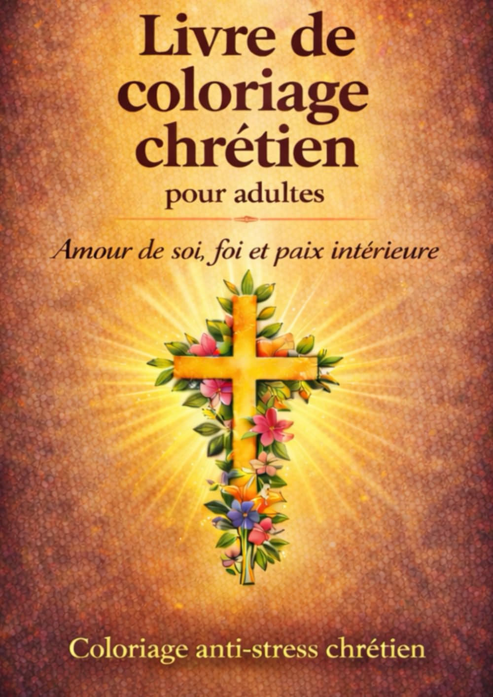Livre de coloriage Chrétien pour adultes: Messages inspirants pour cultiver l’amourde soi, la foi chrétienne et la paix intérieure