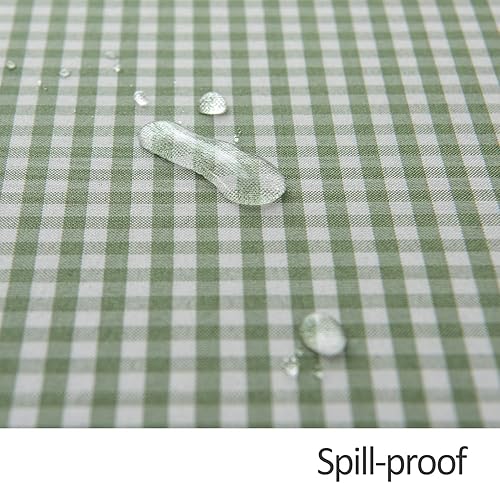Miniatura 6 de maxmill Mantel a cuadros resistente a las manchas, impermeable, resistente a las arrugas, lavable, de peso pesado, mantel de cocina a cuadros para