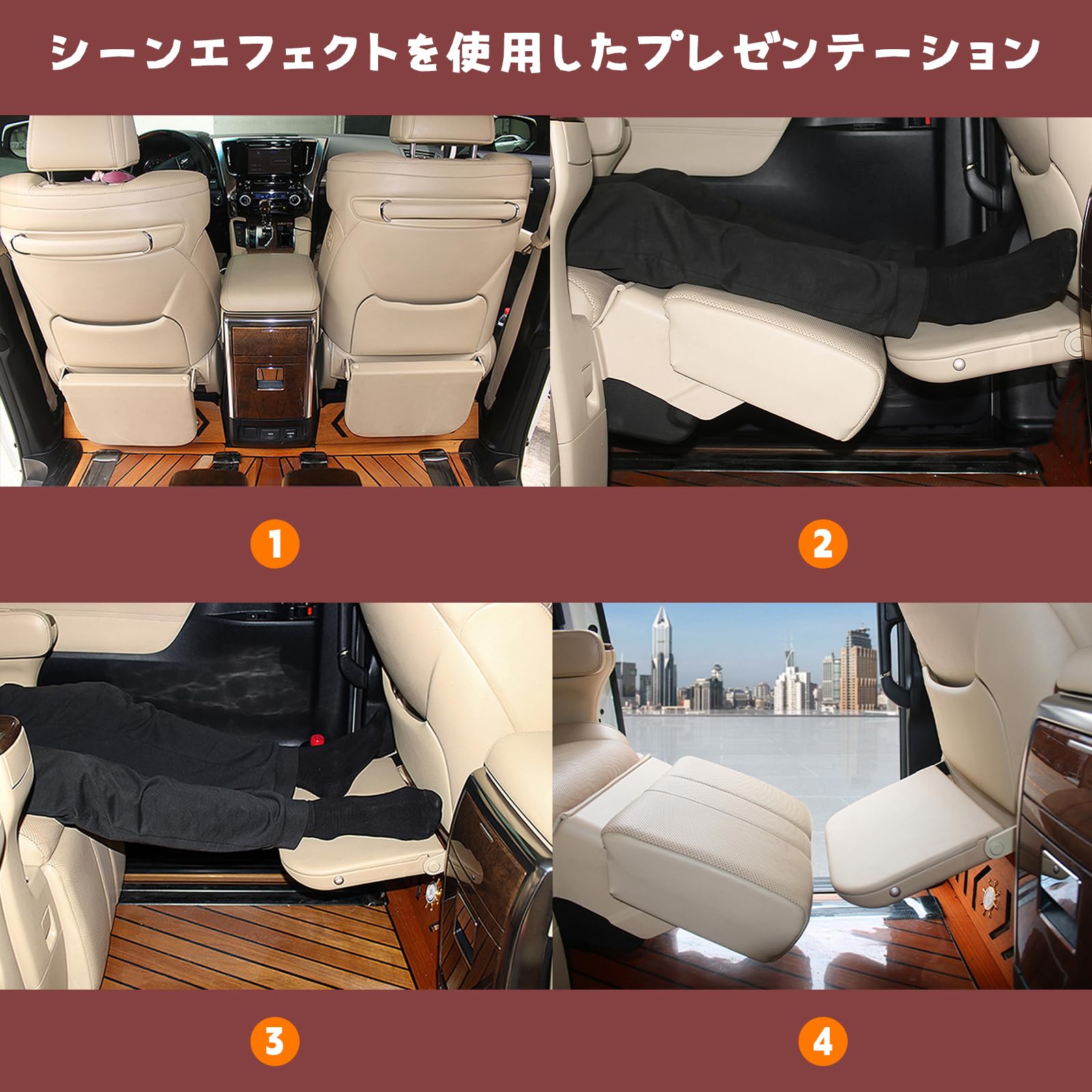 Amazon | Qiao munmun 車用 フットレスト 足枕 トヨタ