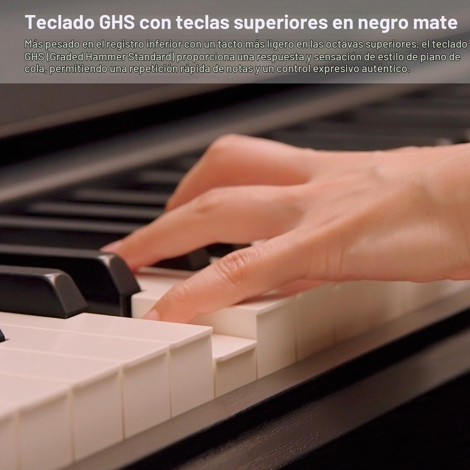 Yamaha ARIUS YDP-S35 - Piano digital elegante para aficionados, para una experiencia similar a la de un piano acústico, adecuado para cualquier rincón de la casa, en blanco