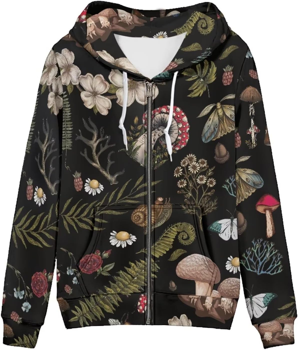 YEXIATODO Women's Zip Up Hoodies Long Sleeve Hooded Sweatshirt Jacket