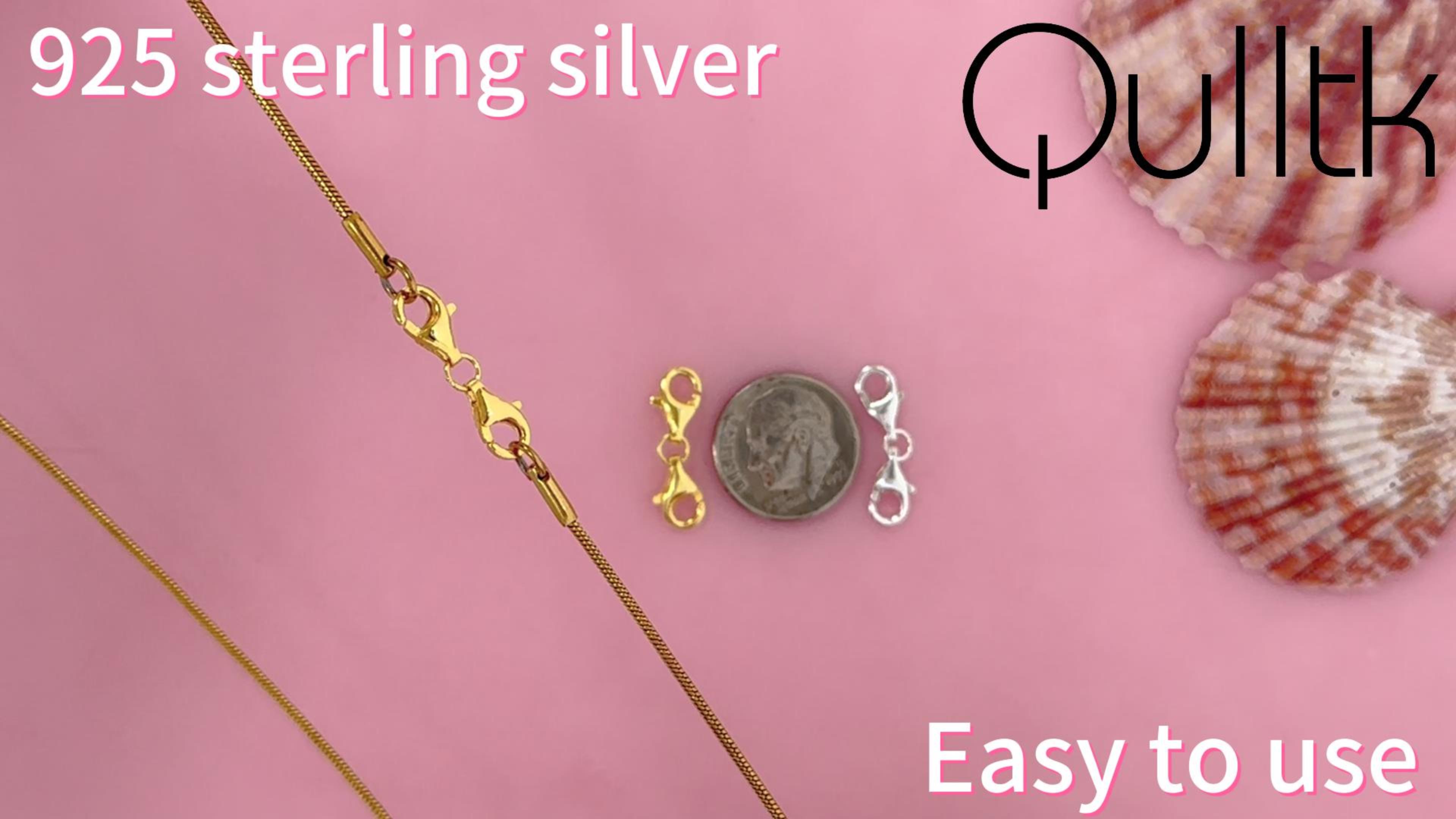 Amazon.com: Qulltk 925 Sterling Silver Double Lobster Claw Clasps
