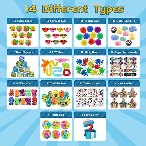 Miniatura 2 de nicknack 120 piezas de recuerdos de fiesta para niños, surtido de juguetes de relleno de piñata para niños, caja del tesoro de cumpleaños, juguetes