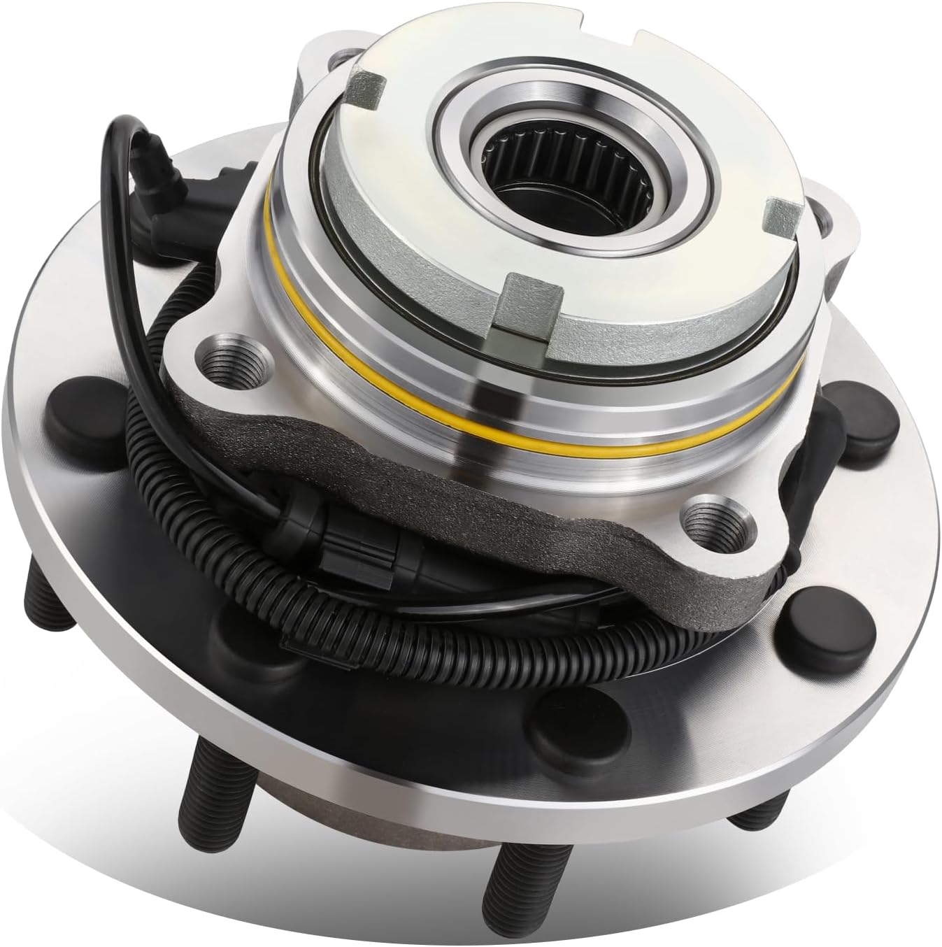 DNA MOTORING Front Wheel Bearing Hub Assembly Compatible with 99-04 Ford F250 F350 F450 F550 Super Duty 4WD, OEM-WHA-0272, 3C34-2B513CA, 3C34-2B513CB, 3C34-2B513CC, 3C3Z-1104CA