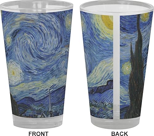 Miniatura 2 de The Starry Night (Van Gogh 1889) - Vaso de pinta a todo color