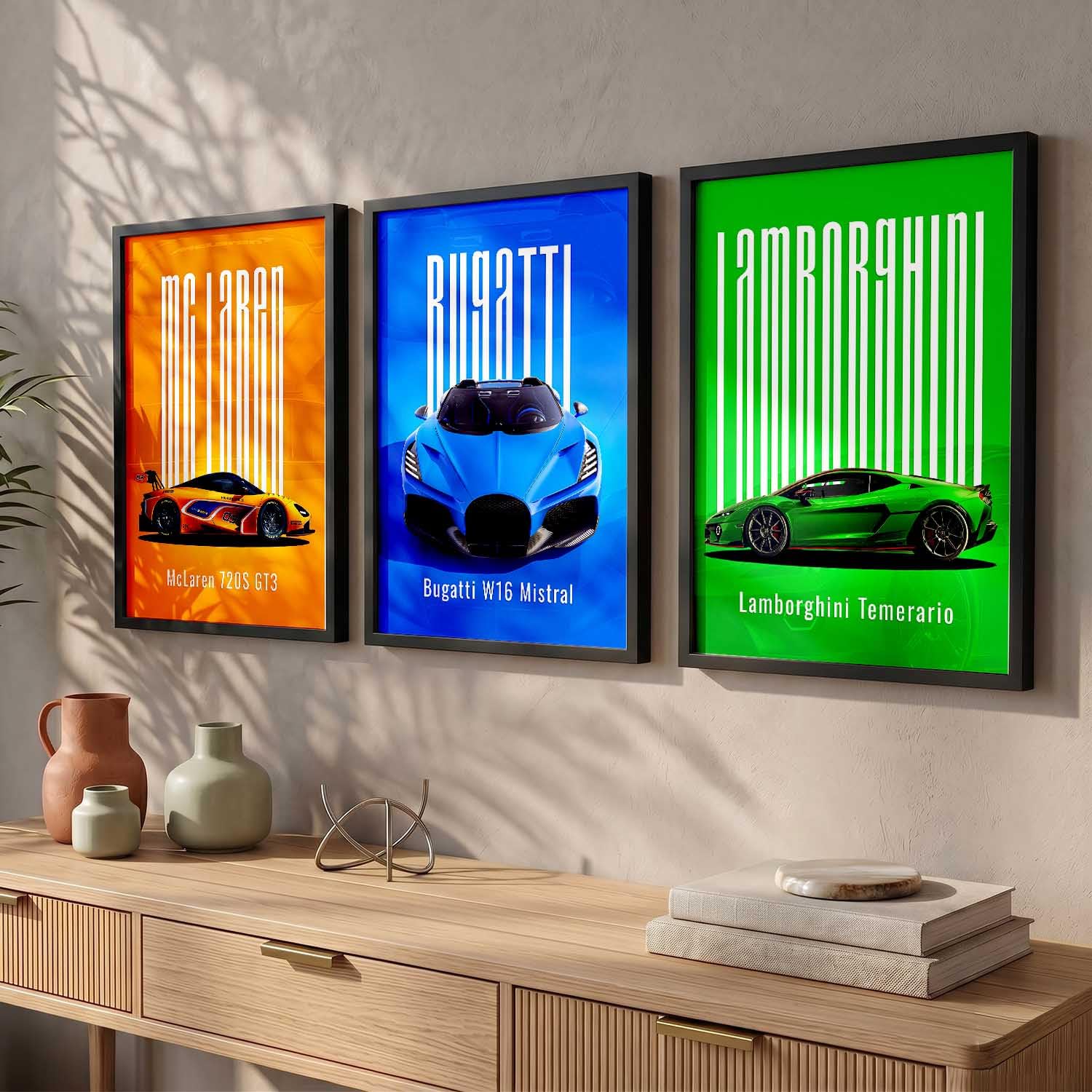 Porsche Car Posters - Set of 3 Framed Wall Art -10 Porsche Car Posters - Set of 3 Framed Wall Art -10