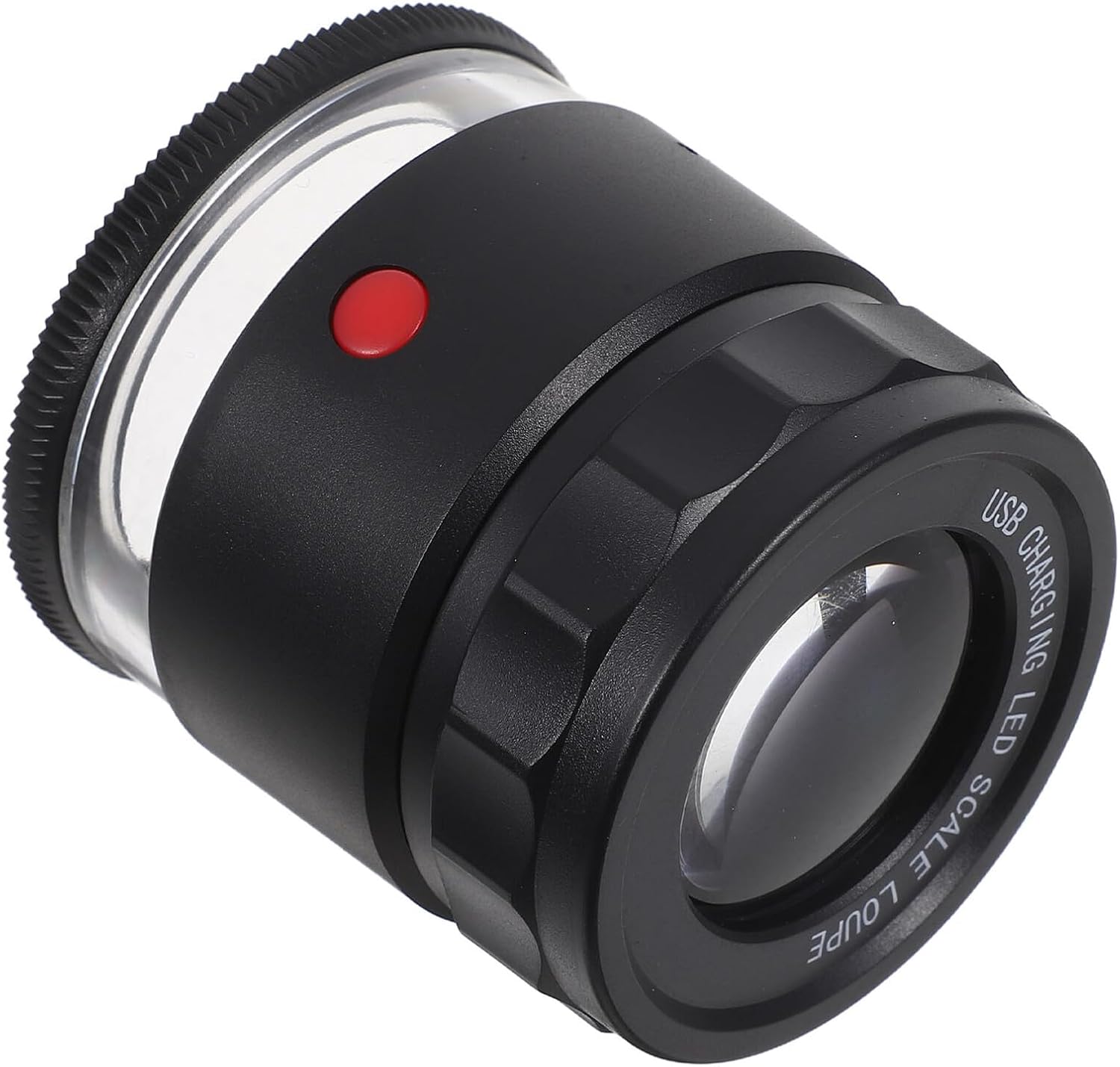 Rechargeable Jewelry Loupe for Jewelers, 10x LED Focus Control Magnifier