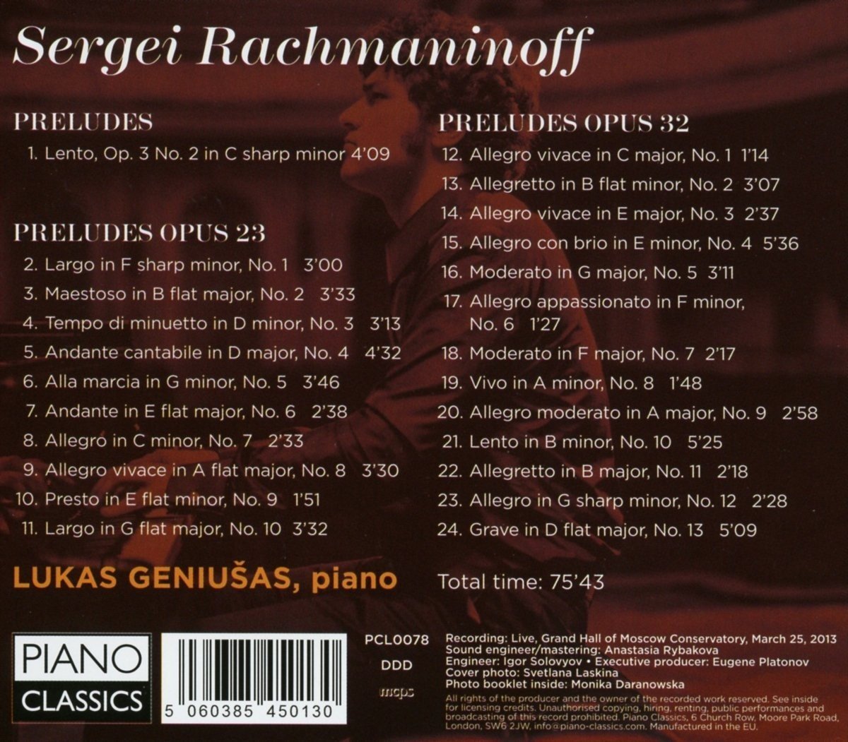 Rachmaninoff: Preludes, Complete