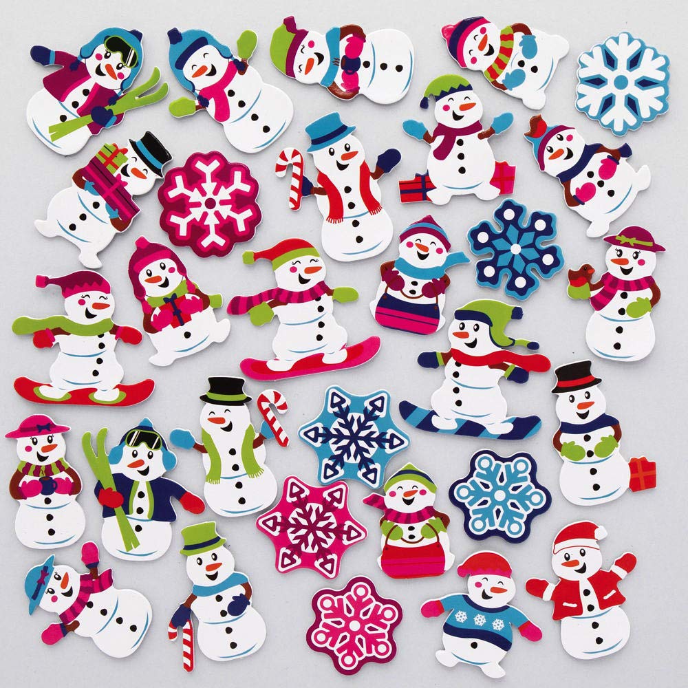 Baker Ross Pegatinas De Fieltro Copo De Nieve (78 Unidades) - 3 Colores (Azul, Azul Claro Y Baker Ross Pegatinas De Fieltro Copo De Nieve (78 Unidades) - 3 Colores (Azul, Azul Claro Y