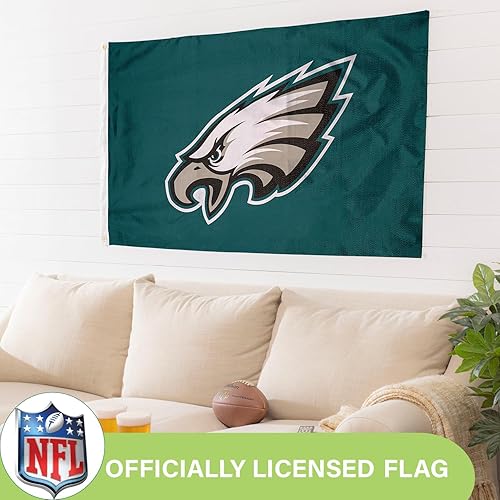 Miniatura 214 de NFL Dallas Cowboys - Bandera duradera de 3 x 5 para exteriores con ojales, bandera y pancarta resistentes para jardín al aire libre y patio, bandera